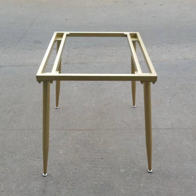 N5现货金属正方形桌腿支架方桌支架接待会客岩板茶几茶桌支撑架桌