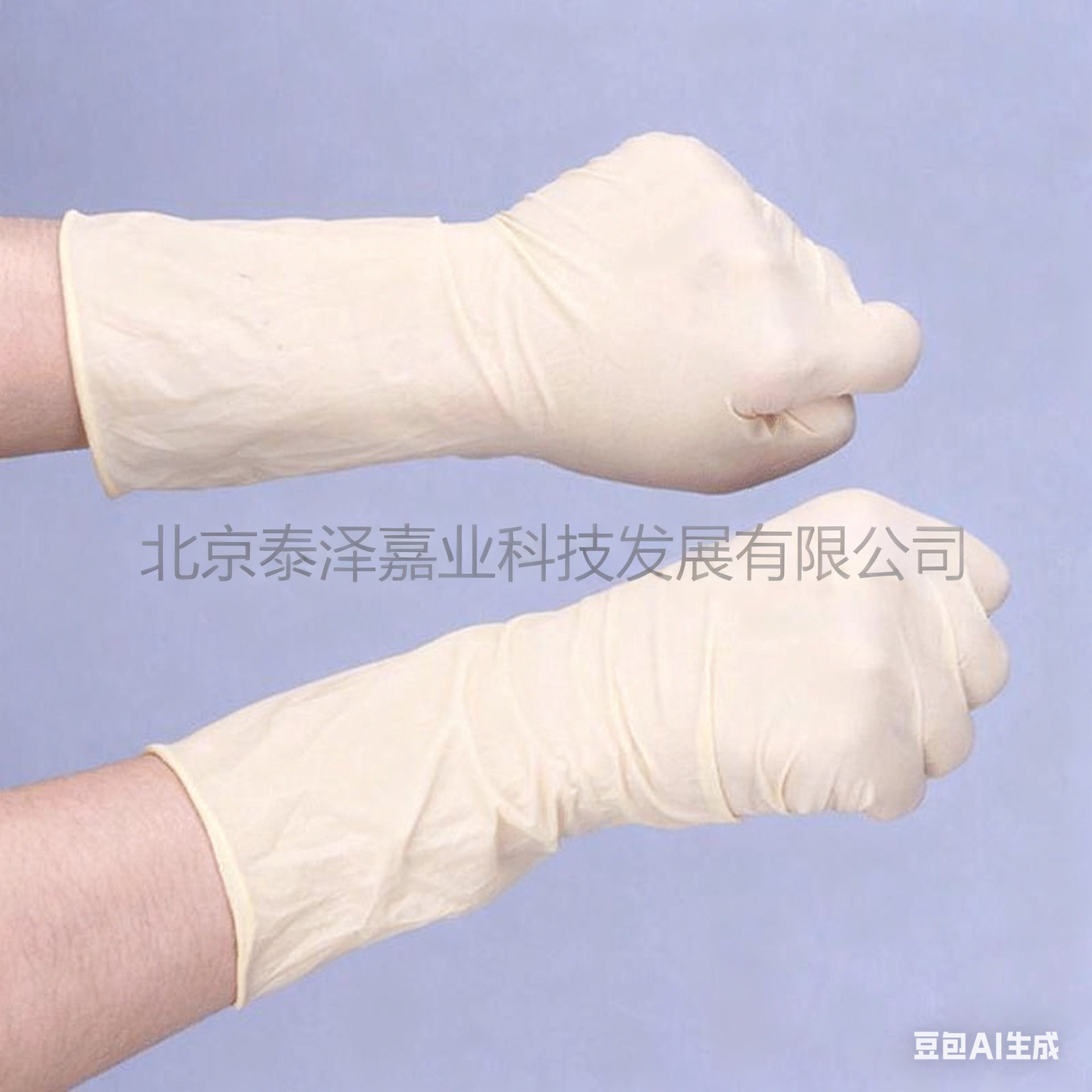 12寸无尘无粉超洁净一次性乳胶手套 麻面实验室用净化级别