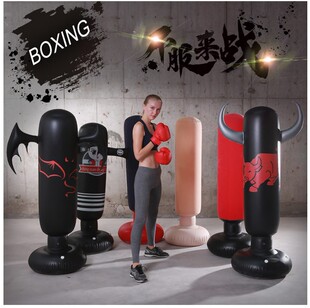 成人泄愤沙包立式新款儿童加厚健身充气拳击柱不倒翁充气减压沙袋