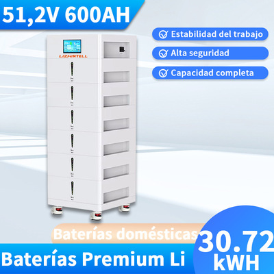 Batería apilable LiFePO4 51.2V 600Ah para hogar 800ah