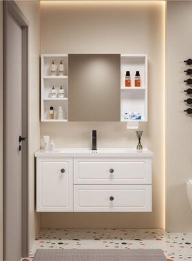 法式不锈ZZ-WS888钢蜂窝铝柜浴室防一潮高定板合卫组生间陶瓷体盆