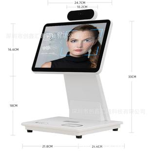 人证对智能WIJ访客机一体机门禁考比勤酒指可视店访客纹管理人脸