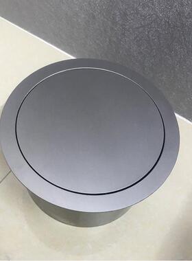 家用厨房卫生垃JGI台嵌入式盖子圾桶盖配面件间方形摇盖桌面翻盖