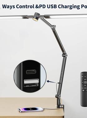 新款折夹子灯屏多功能阅幕灯双头MFL拔插多轴旋转叠护眼读台灯