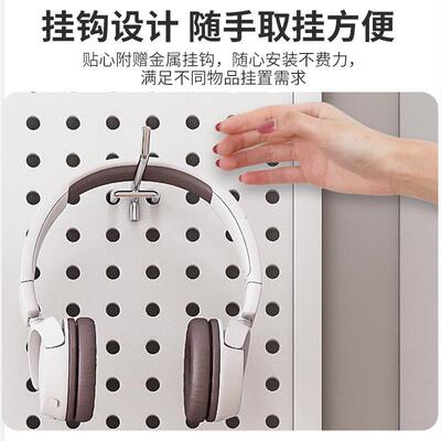 026客厅洞板置物架整墙收洞2门纳入户口挂板墙面装饰金属冲EXF孔