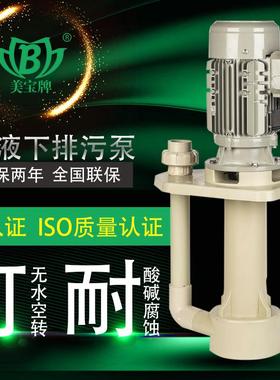 耐碱液下泵化工液酸下泵美V宝IT-50K工程塑料液下泵涂装前处EBYM
