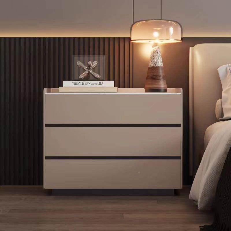 加宽实木床NNL边柜三简约收新款现代家用卧室床层纳头储柜物柜