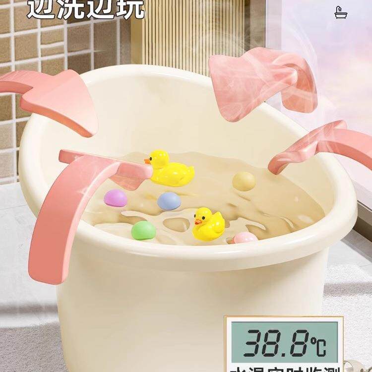 宝澡桶洗婴儿洗澡盆坐可儿童F97765HS泡澡桶大宝号0到6岁小孩坐式