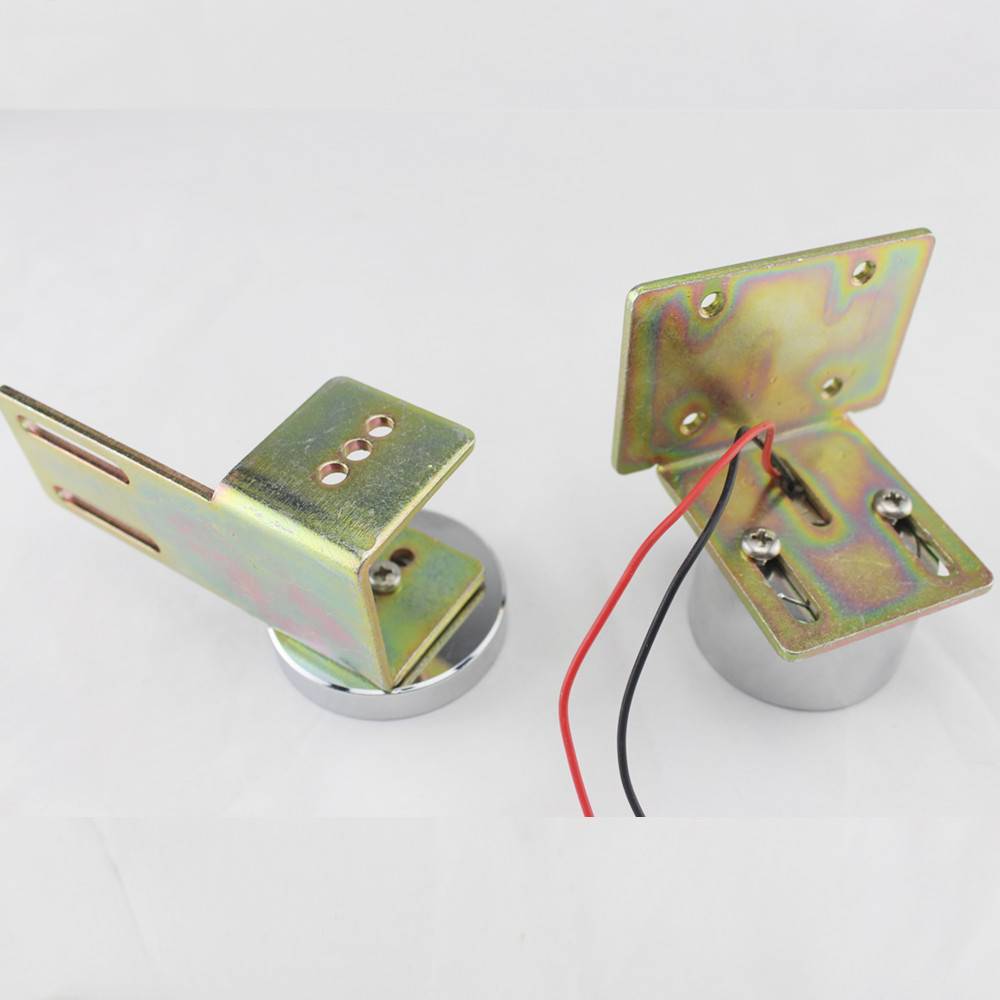 12V 电动门用电磁门吸 小型电磁锁 圆形吸力锁 60公斤 通电吸合