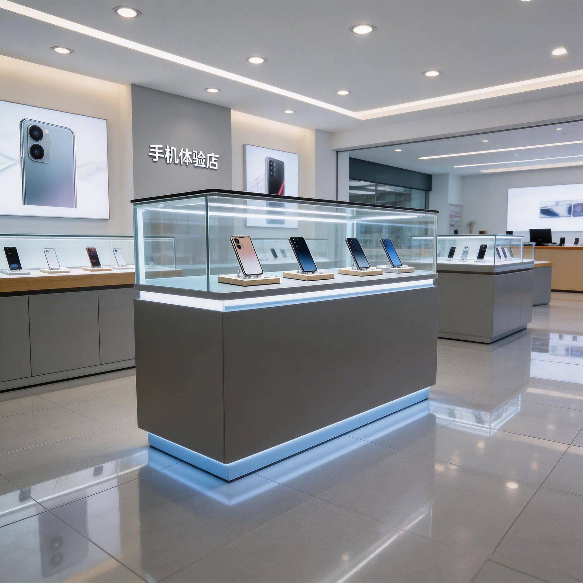 手展柜门WT-1店手机示柜台展示柜数码产品柜手机玻机璃台玻璃展示
