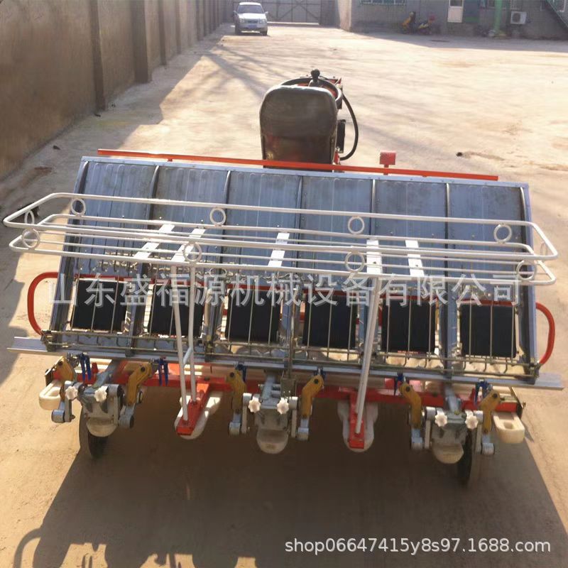 6行乘坐式水稻插秧机 高速8行稻子种植机步进式水稻苗栽植机