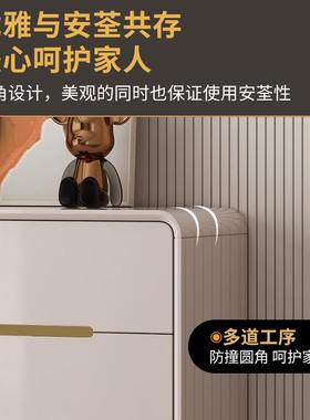 my意式XLV轻卧斗柜家用奢烤漆抽床屉柜客厅置物储物柜室五斗橱尾