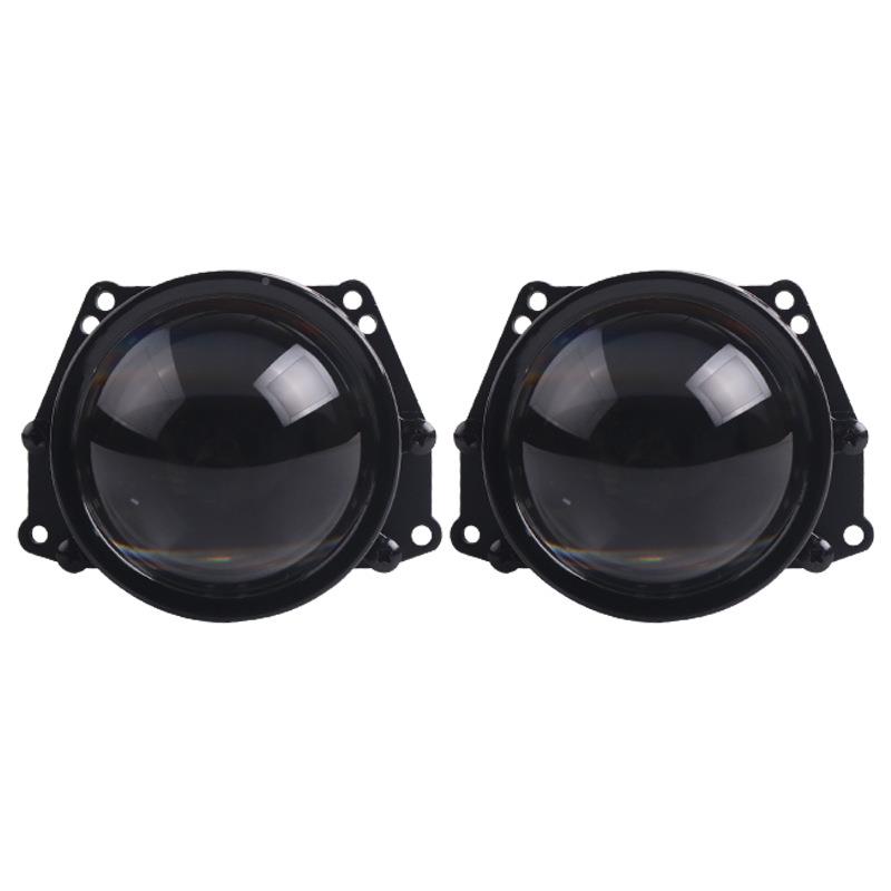 SANVA9L透ED双光透镜5海远近光汽I车镜改A9led双装汽车双光透镜le