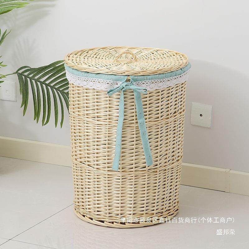 厂家直藤编大号艺带盖篓筐销脏布篮编织衣收纳筐家dszxzdfw用衣服,收纳整理,脏衣篮,淘宝优惠券,粉丝福利购,淘宝优惠卷