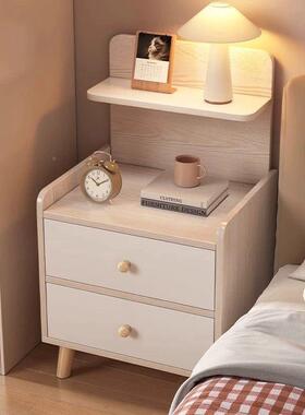 收床头柜卧室家用头纳柜简约现代小户BTW储物柜型组装出租屋床床
