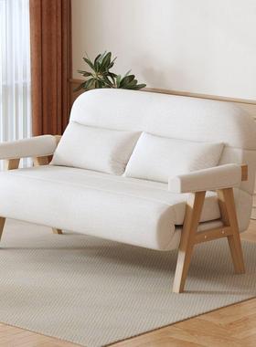 实木沙可发床沙阳发台折叠人客厅两用日式多功能折KRB叠单双人小