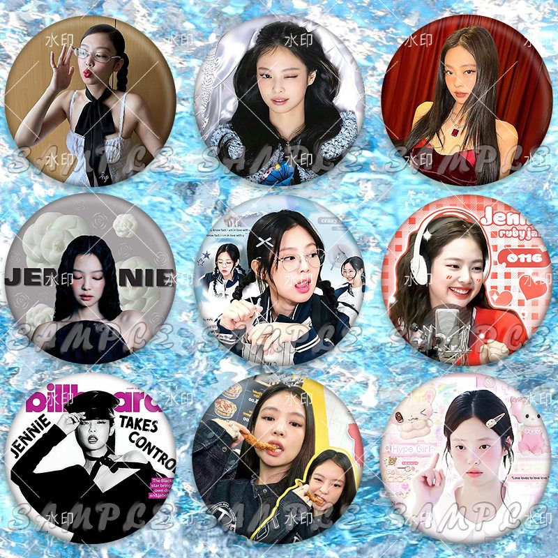BLACKPINK周边金珍妮JENNIE应援徽章痛包学生书包挂件演唱会吧唧