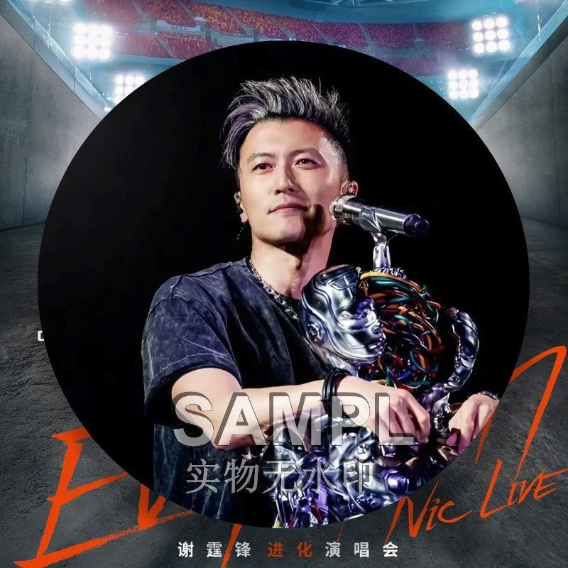 谢霆锋新款周边明星演唱会同款吧唧镭射马口铁徽章痛包谷子挂件