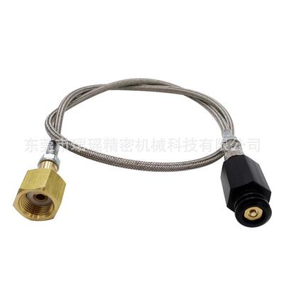 适配跨境90cm SodaStream苏打水机气泡水机充气管,二氧化碳过气管