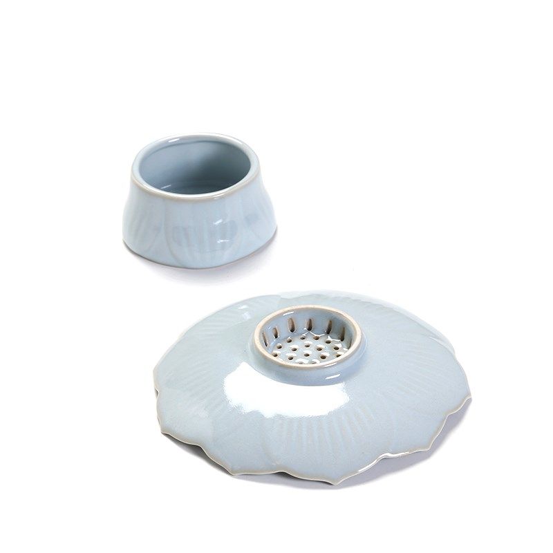 家用陶瓷汝窑天青大号滤水分离式水果盘桌面糖果收纳供奉盘果篓盘,家居饰品,果盘/果篓,淘宝优惠券,粉丝福利购,淘宝优惠卷