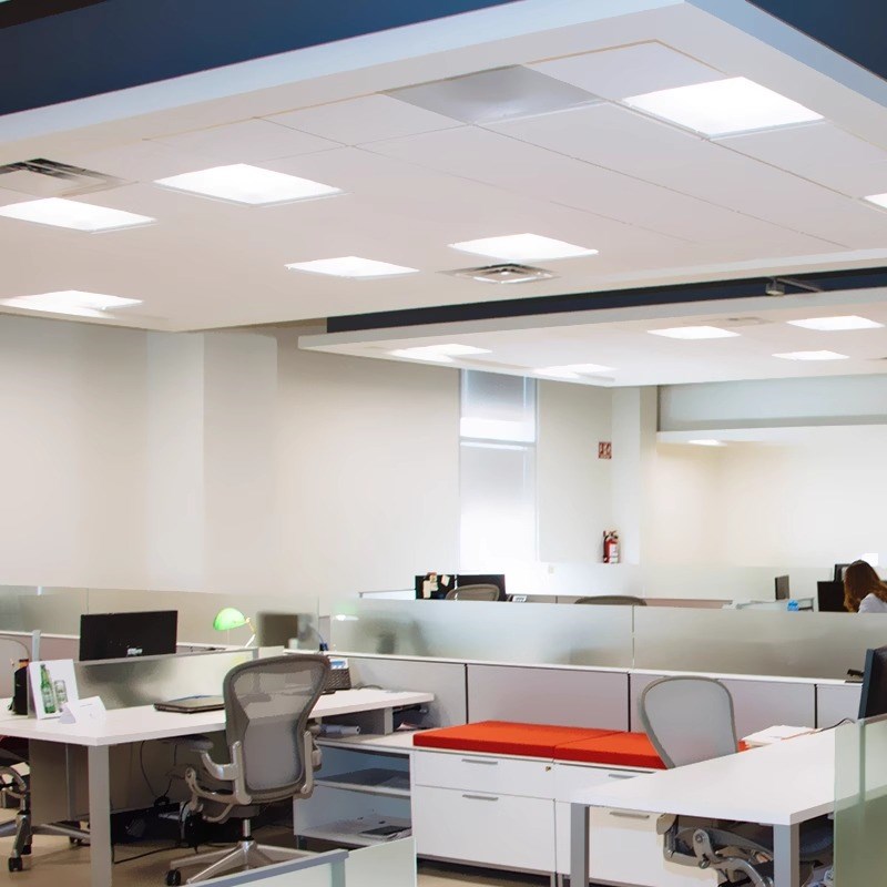 平板灯格栅灯嵌入式600x600集成吊顶led办公室P60x60吸顶灯面板灯