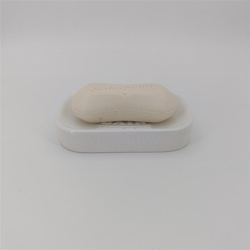 索尔信陶瓷轻奢肥皂盒免打孔洗衣香皂盒卫生间高级感肥皂架香皂盒