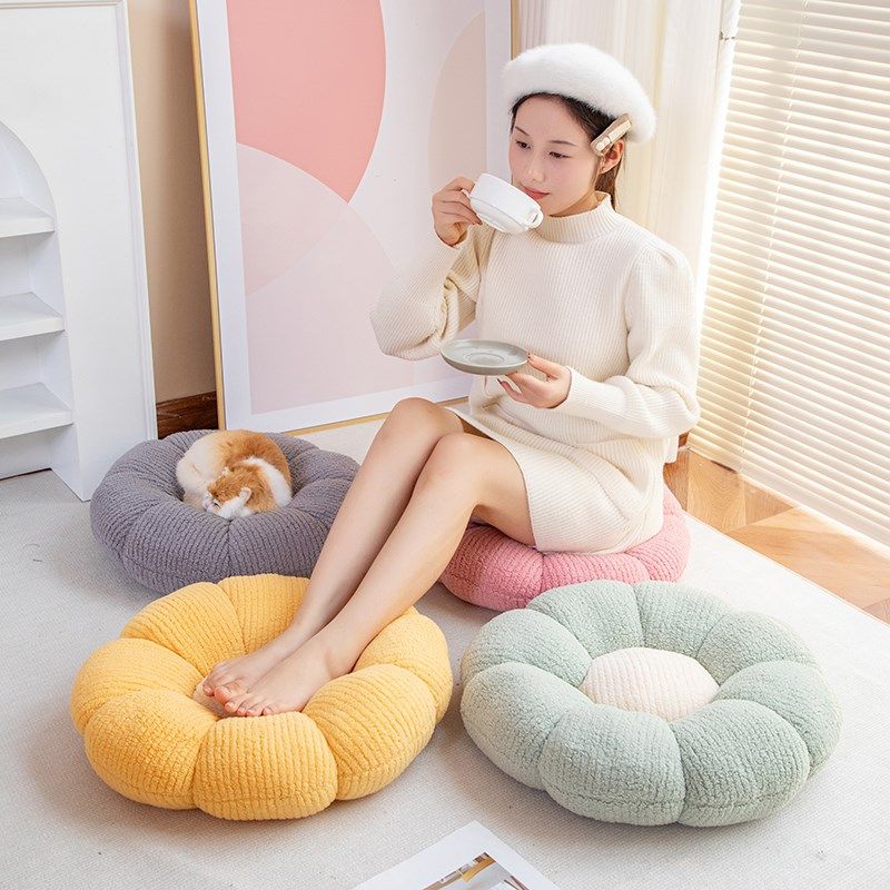 INS花朵蒲团榻榻米坐垫儿童地垫卧室懒人坐墩飘窗垫办公室椅垫,床上用品,功能枕/保健枕/养生枕,淘宝优惠券,粉丝福利购,淘宝优惠卷