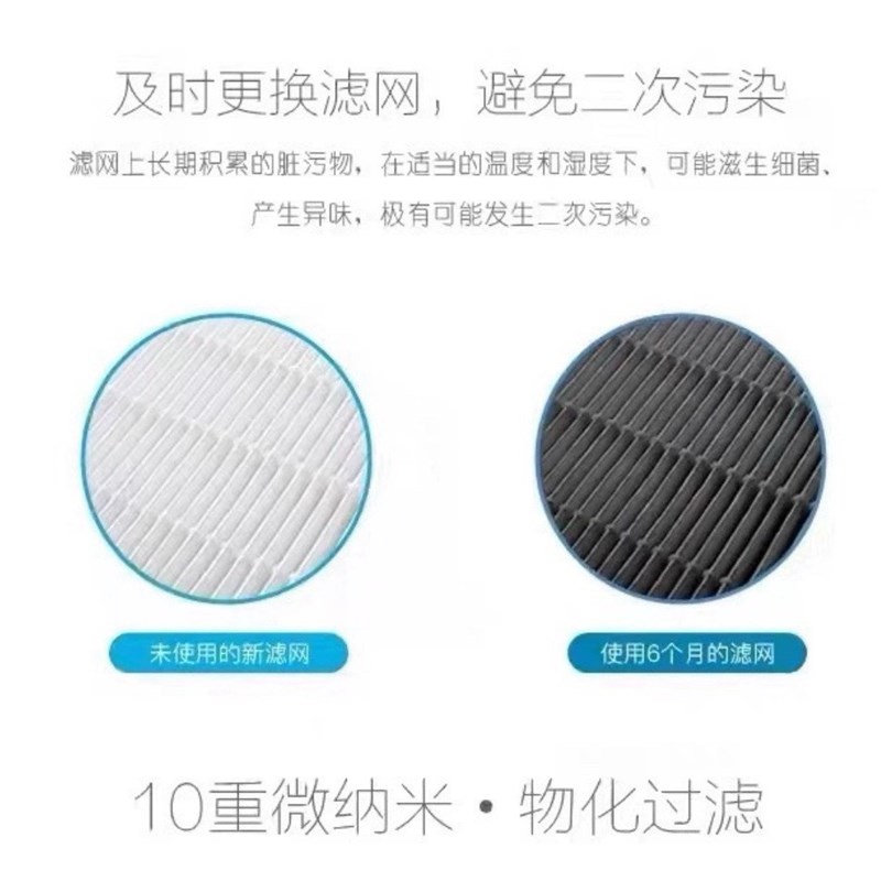 适用爱厨仕空气净i化器过滤网X5109/X08除甲醛雾霾粉尘抗病菌滤芯