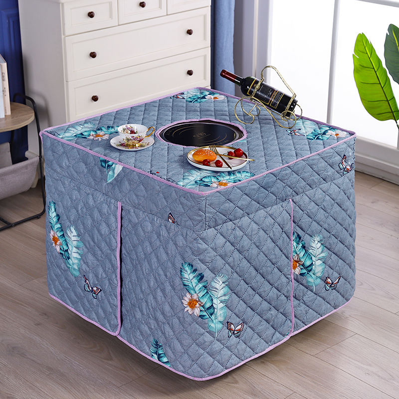 新款烤火桌子罩套电m暖方桌罩加厚正方形烤火炉布罩电火炉罩烤火