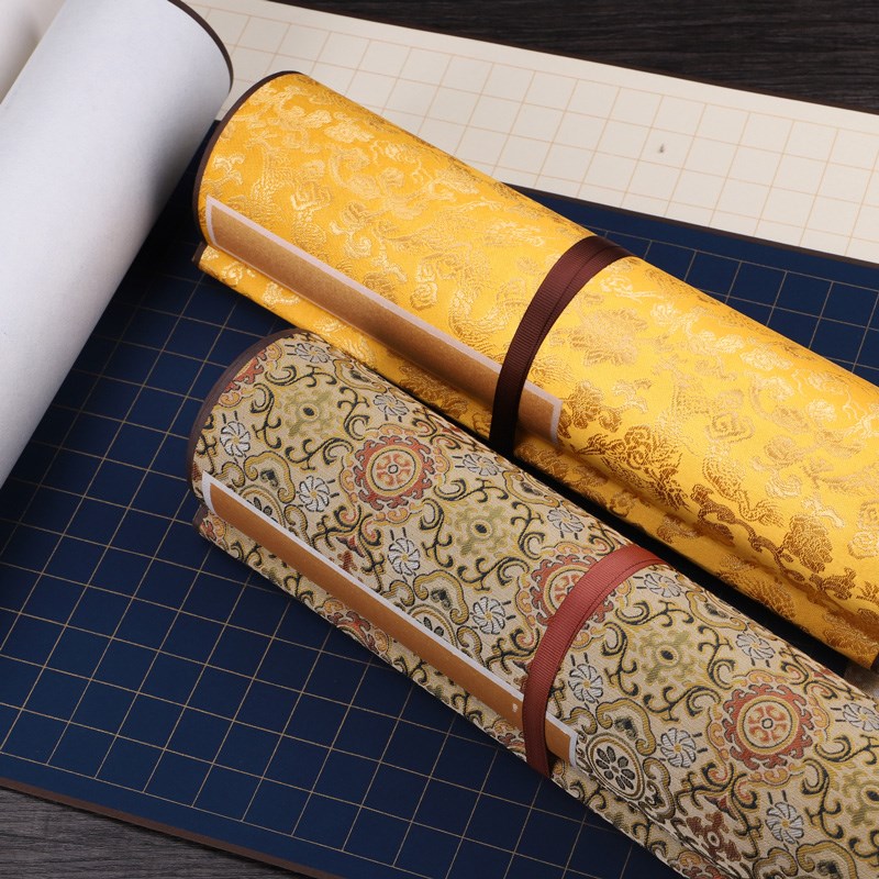 三味斋安徽泾县宣纸手卷长经文道德经方格长卷空白格2cm书法小楷