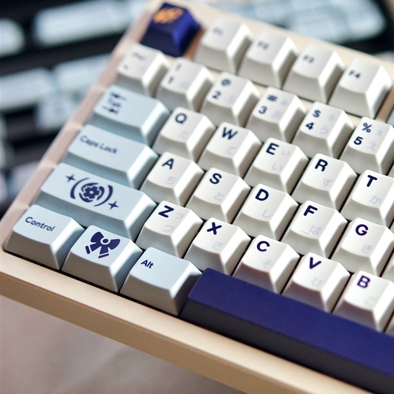每日正午白鹭白木主题机械键盖原Pbt五面升华定制成套