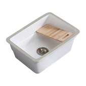 阳台台下洗衣盆带搓板加深陶瓷洗衣水池大号台上洗手盆方形洗衣槽