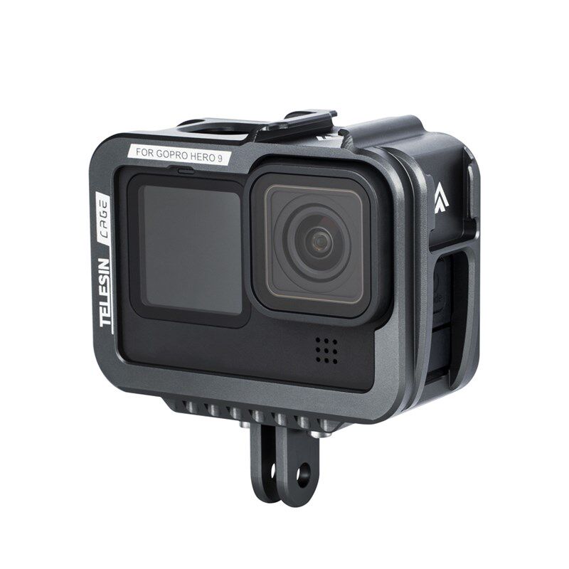 For gopro10/9防摔边框多功能保护套壳狗笼金属兔笼CNC铝合金外壳