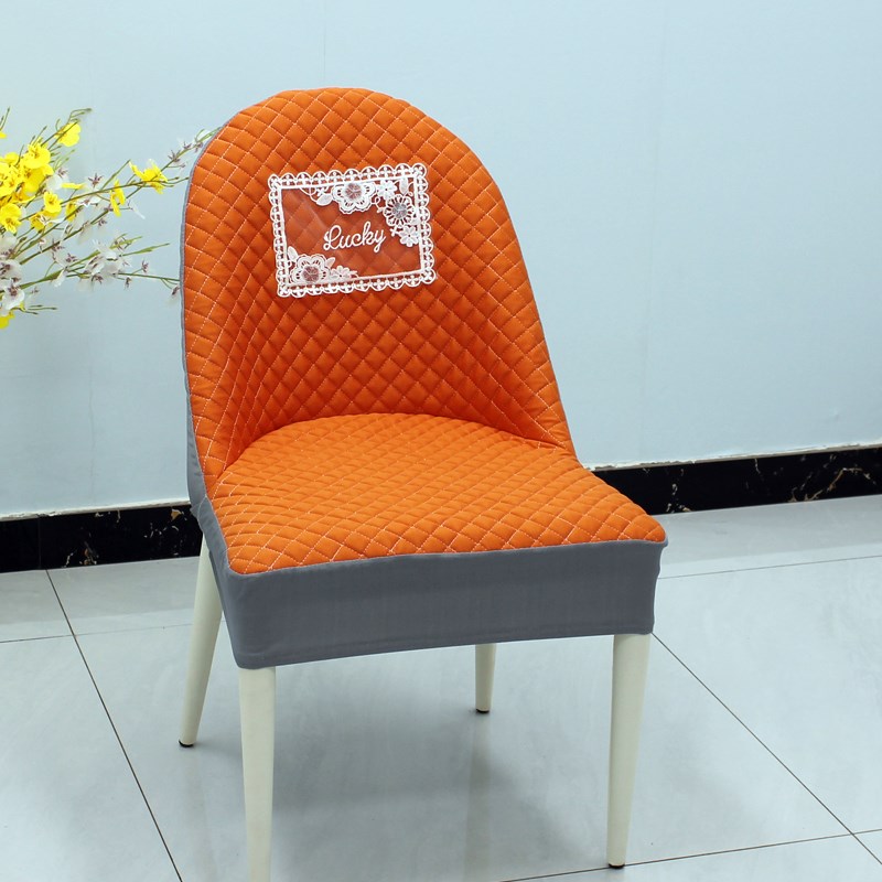 餐厅餐桌毛毛虫h餐椅套弧形椅子套罩全包加厚高端靠背椅垫家用凳