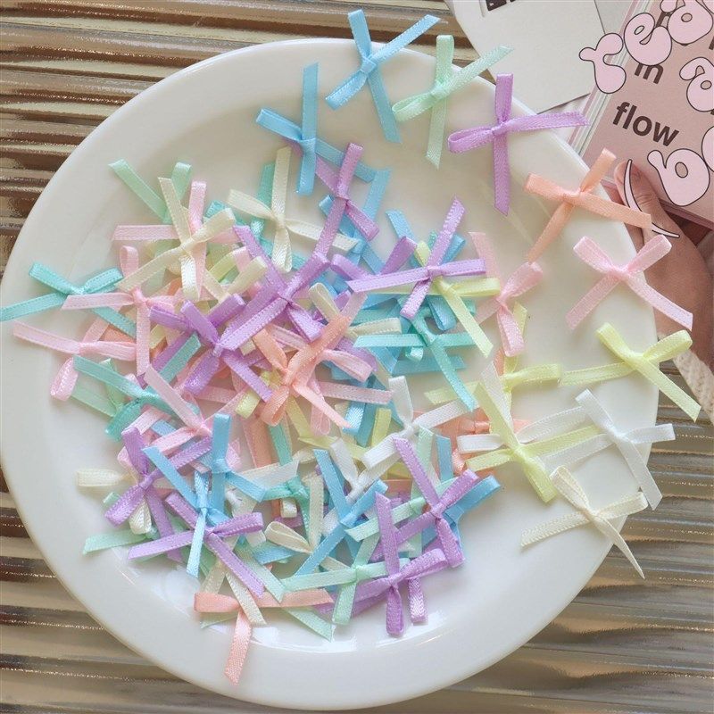迷你蝴蝶结装饰ins芭蕾风混搭多色出卡打包材料手工diy小配件辅料,纺织面料/辅料/配套,其他纺织辅料,淘宝优惠券,粉丝福利购,淘宝优惠卷