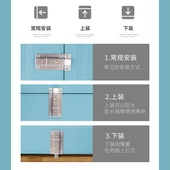 免打孔插销不锈钢搭扣锁扣老式 自动插销锁房门门扣门栓 门锁粘贴式