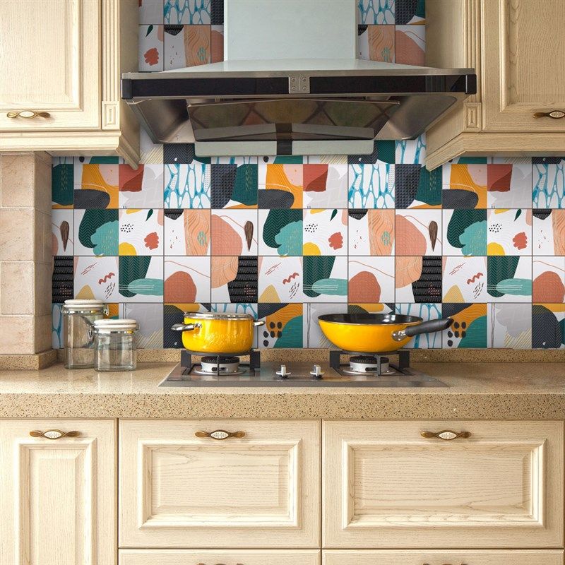 自粘加厚地板贴厨房耐磨防滑贴纸墙面彩色艺术拼花瓷砖贴防潮地贴,家居饰品,地贴,淘宝优惠券,粉丝福利购,淘宝优惠卷