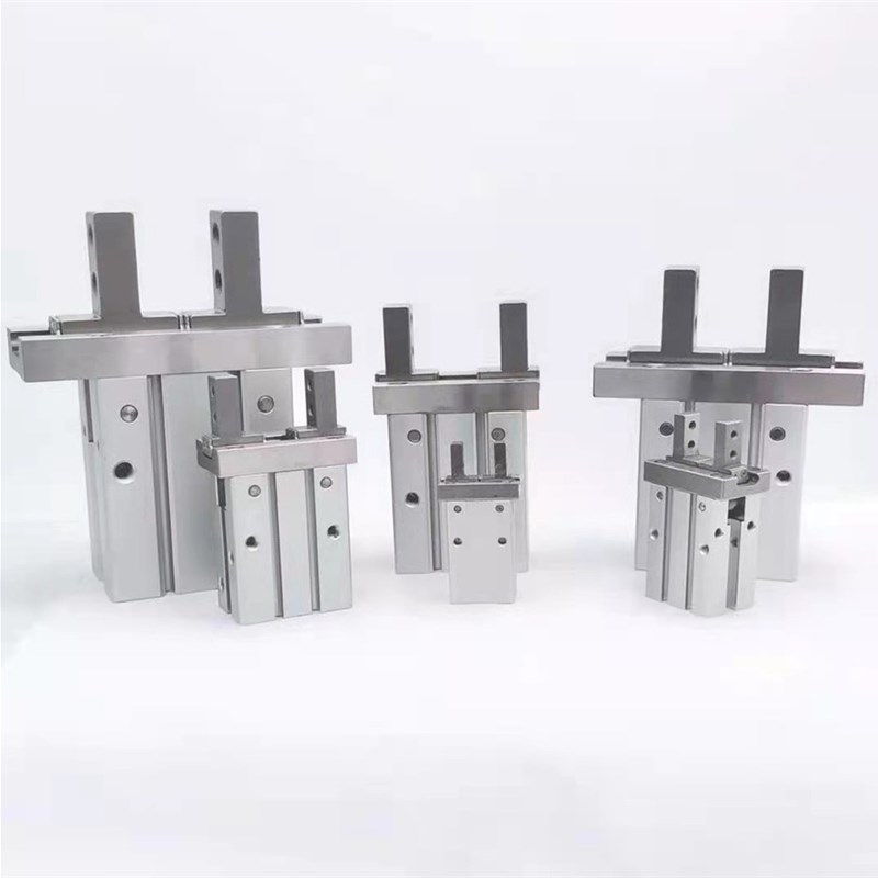 机械气夹爪平行开闭型手k指气缸MHZ2-10D 16D 20 32D40D加长D1D2D