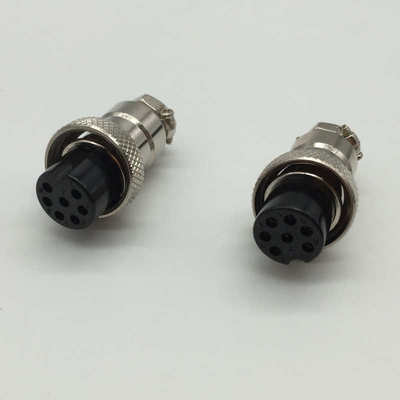 加工焊接线GX16航空插头插座2-3-4针5-6-7孔8-9-10芯双母头连接器