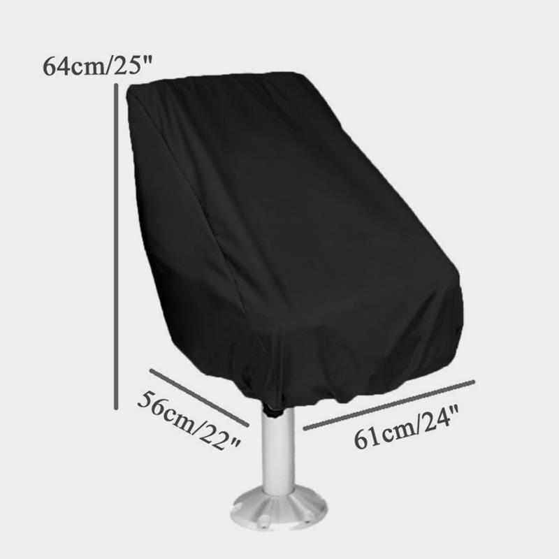 船用座椅罩防水保护罩游艇船长座椅套椅子罩黑色座椅防尘罩防雨套