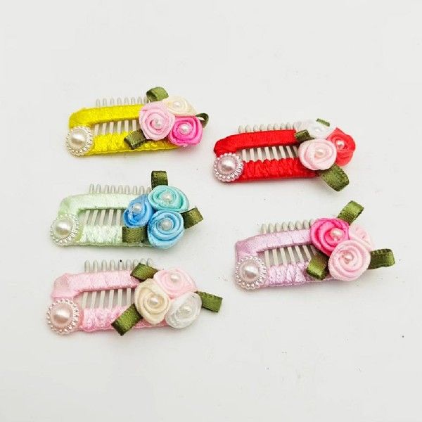 Pet Hairpin  Easy-wearing   Dog Hair Clip Pet Dog Floral