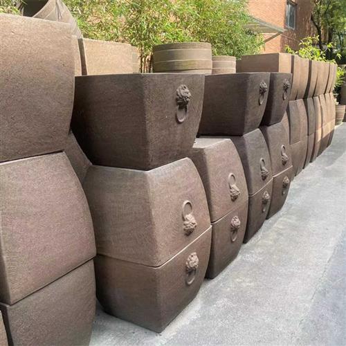 特大号马槽花盆长方形土陶花盆阳台庭院绿植盆景栽树陶瓷落地盆