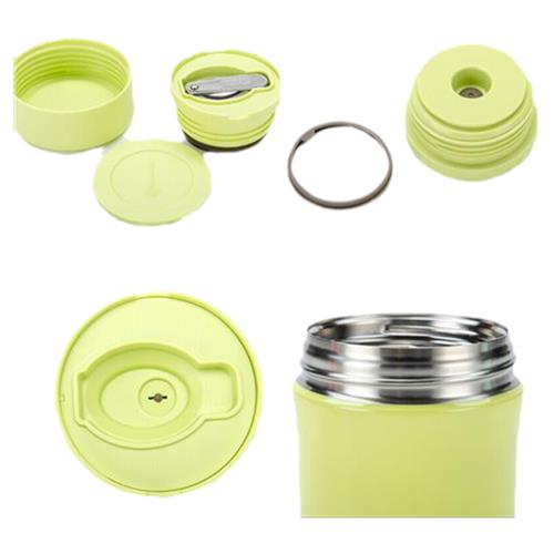 焖烧罐保温杯真空不锈钢可携式焖粥儿童饭盒萤光绿 萤光绿