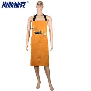 海斯迪克gnjz4020电焊围裙加厚带兜电焊防护服围裙耐磨防烫烧防