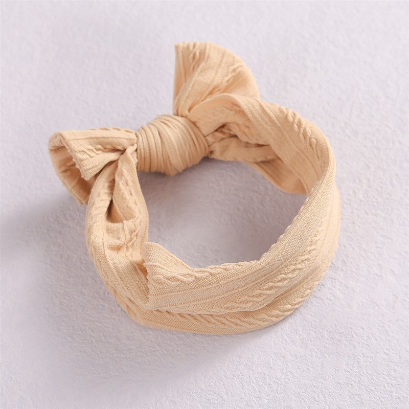 32 Colors Cable Bow Baby Headband for Child Bowknot Headwear