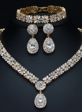 CWWZircons Exclusive Dubai Gold Plate Jewellery Luxury Cubic