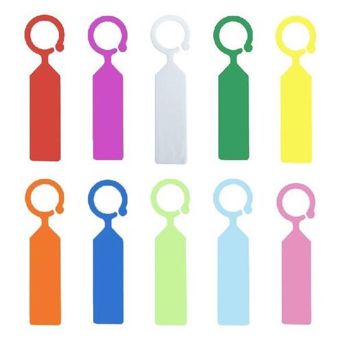 好货Plastic Hanging Label Ring 100 Pcs Plant Tags Garden