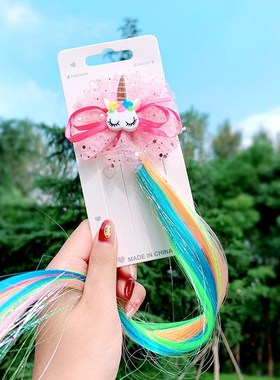 nicorn Party Decoration Girls Colorful nicorn Hair s Birthda