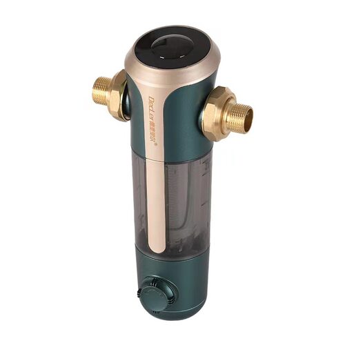 极速厂促自动旋转刷洗前置过滤器大流量中央净水反冲洗纯铜过滤器