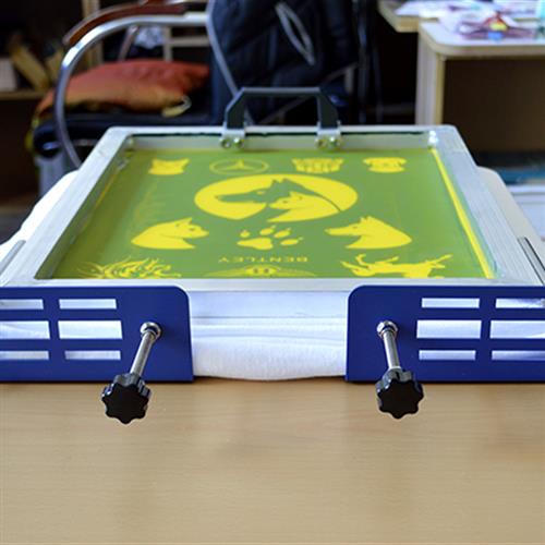 菸台天久l跑台定位式网版印刷机头丝网印刷机印花机桌面固定手动0